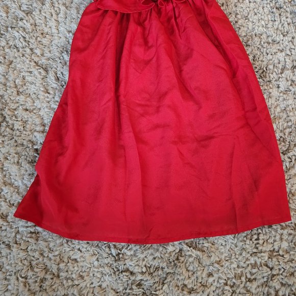 Forever 21 Red Ruffle Sun Dress - Size S - Picture 4 of 10